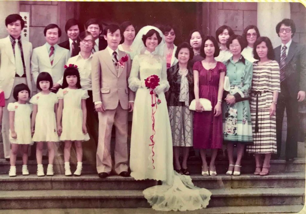 Pin Si and Angela married in Hong Kong in 1977