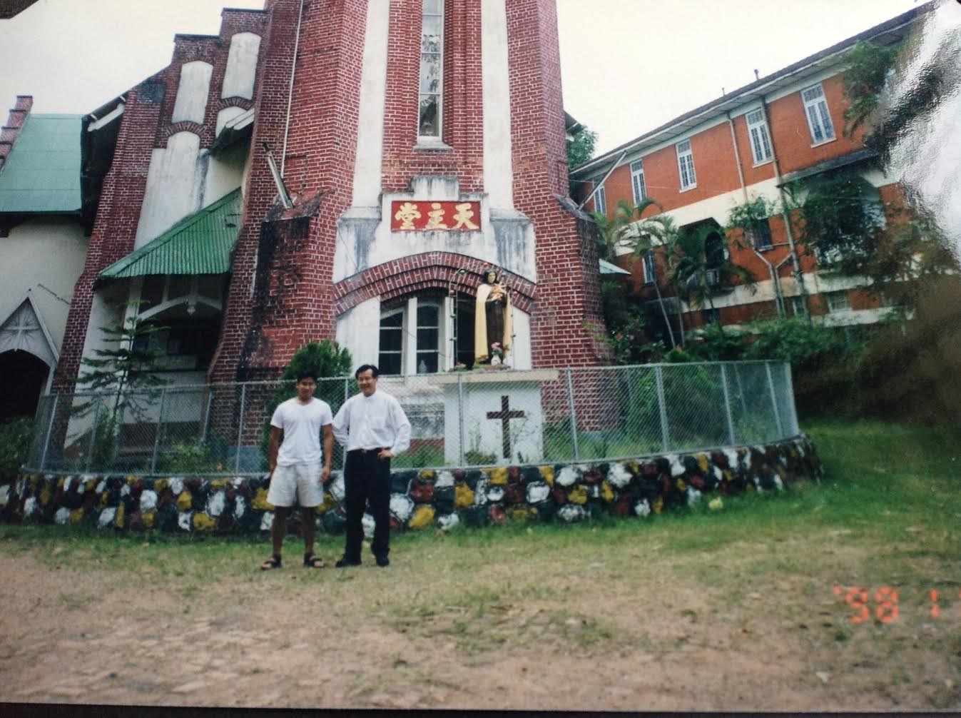 Raymond with a young friend