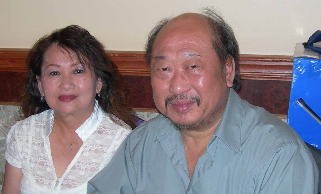Sunny Chou with wife Polly Fong
