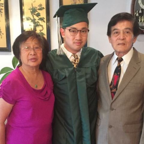 Alfred Lee with wife and grandson