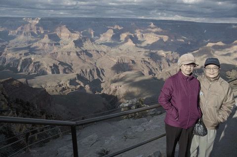 Dora Su and Frederick at Grand Canyon