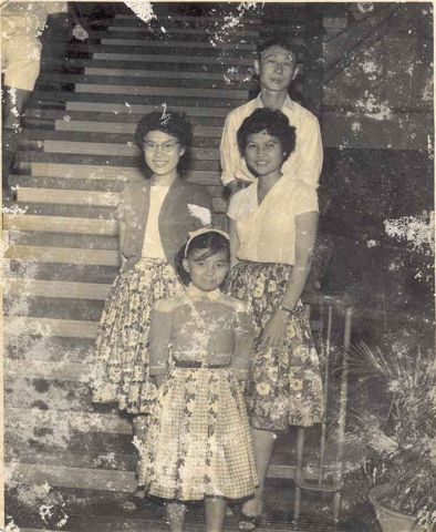 Teacher Sung with students