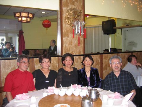 Ivy Aun and friends at Karaoke dinner