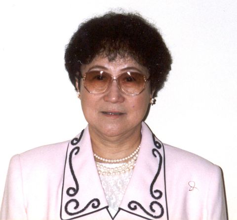 Photograph of teacher Katherine Sue Win (Daw Khin May Yin)