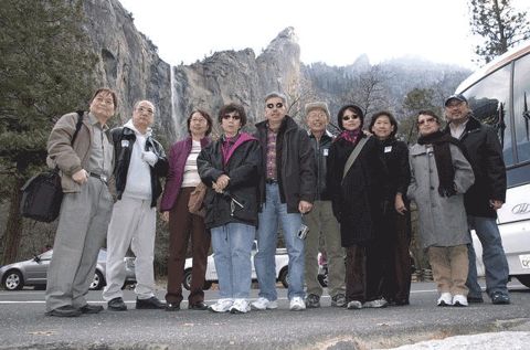 Group photo at Yosemite