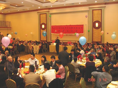 President Felix Chin giving a speech