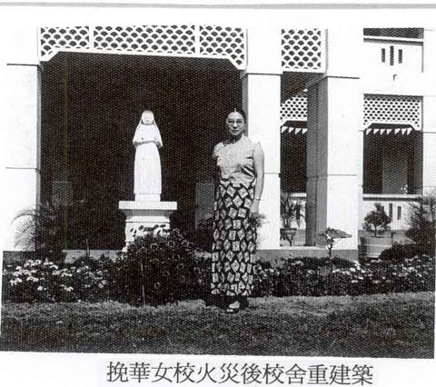Regina in Burmese dress