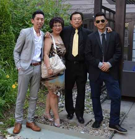Wayne Chang with family