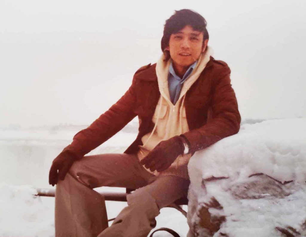 Wayne Chang on Canada's snow-capped mountain